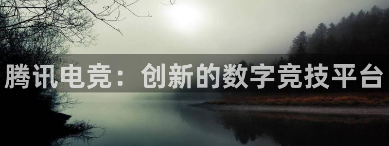 小艾电竞最厉害三个平台：腾讯电竞：创新的数字竞技平台