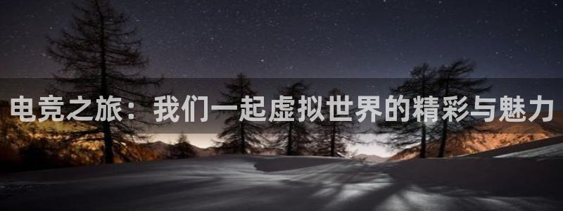 小艾电竞app官网：电竞之旅：我们一起虚拟世界的精彩与魅力